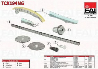 FAI AUTOPARTS tck194ng -  Комплект цели привода распредвала